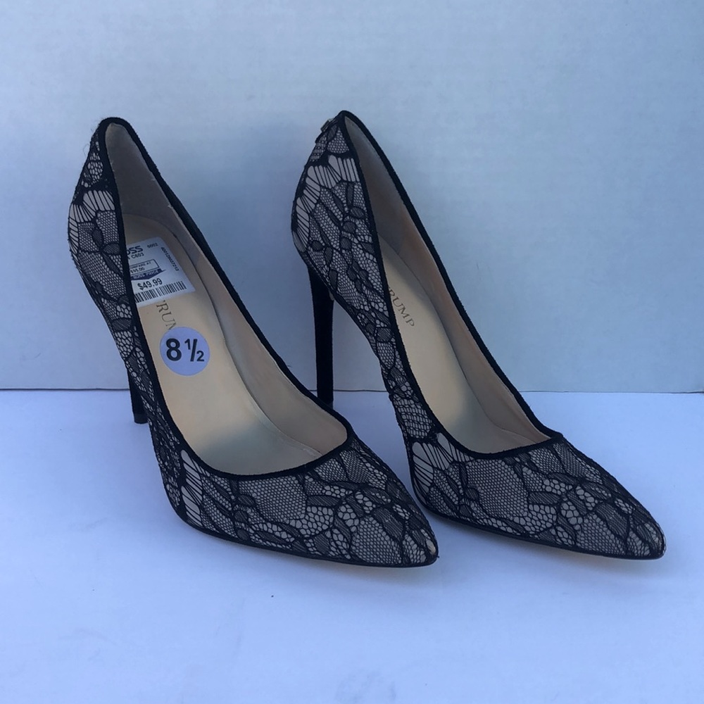 Ivanka Trump Lace and Nude Heels